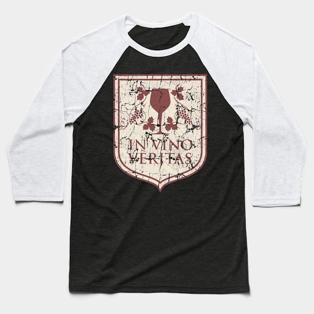 In Vino Veritas Baseball T-Shirt by cartogram